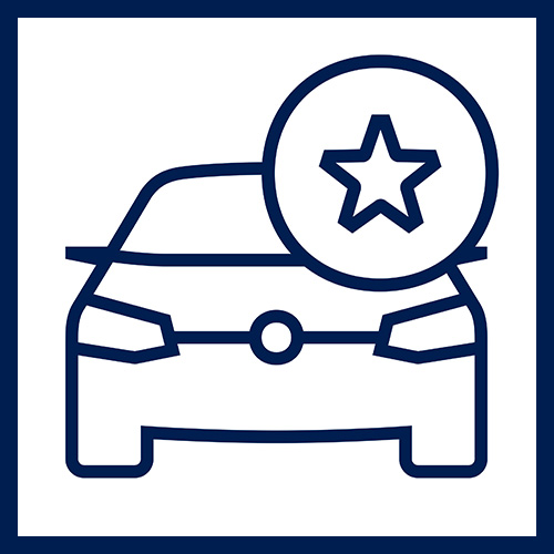 Icono que asegura garantía en los servicios de Volkswagen México.