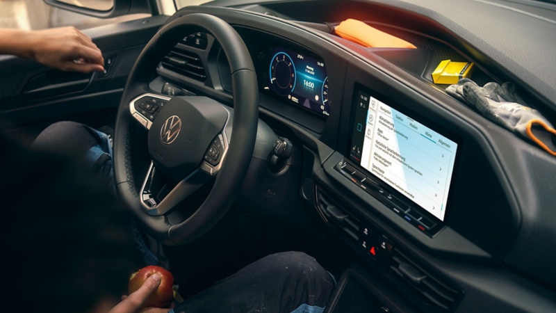 Interiör på VW Caddy 5