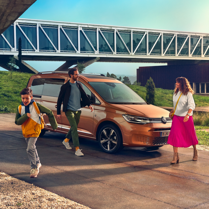 The new Volkswagen Caddy as a family car.