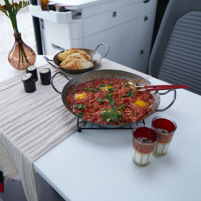 Ein Clos-Up vom Shakshuka.
