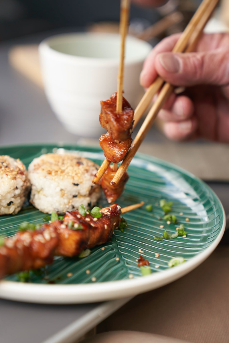 Ein Clos-Up vom Yakitori.
