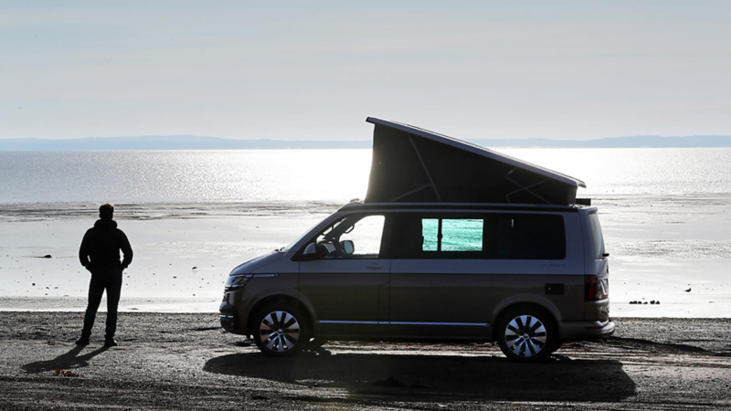 California vid havet i motljus