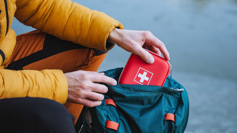 First aid kit.