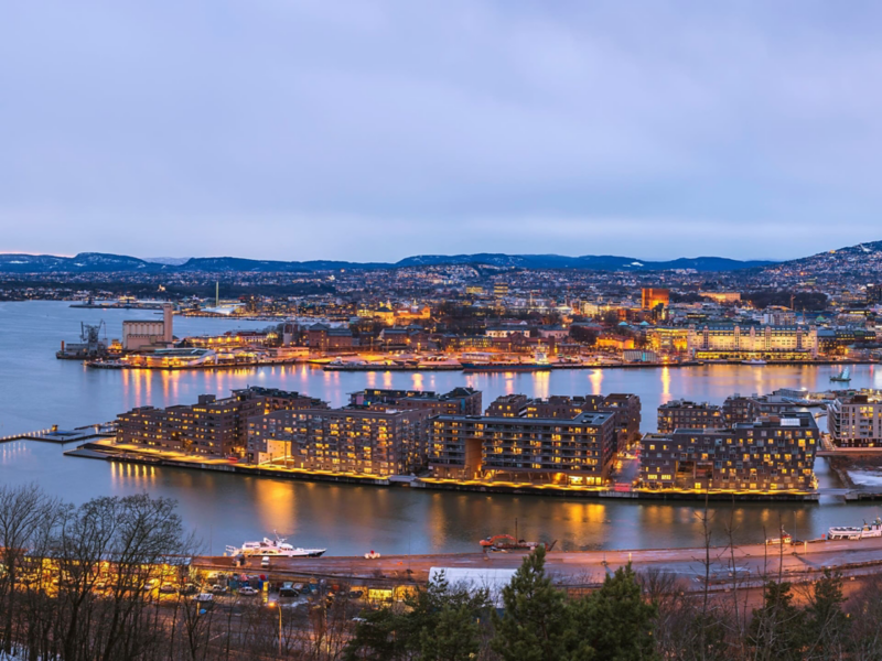 Port w Oslo.
