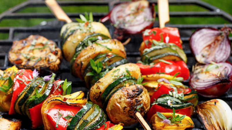 Légumes sur le gril.
