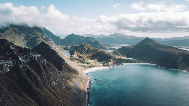 Lofoten-Inseln in Norwegen.