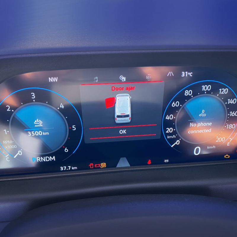 Panel de instrumentos del nuevo Volkswagen Caravelle