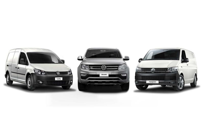 Flotillas VW. Vehículos comerciales y de carga como Caddy, Amarok y Crafter.