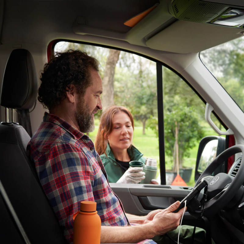 Asientos de la nueva camioneta de carga Volkswagen Crafter Cargo Van