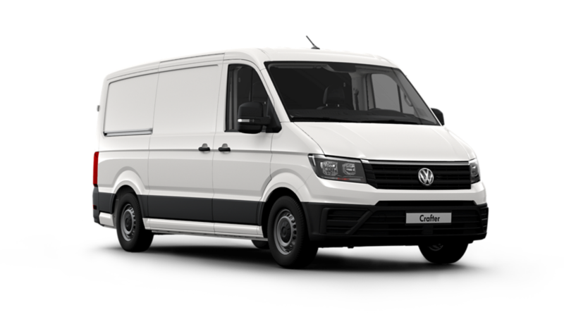 Crafter koelwagen wit 3/4 witte achtergrond