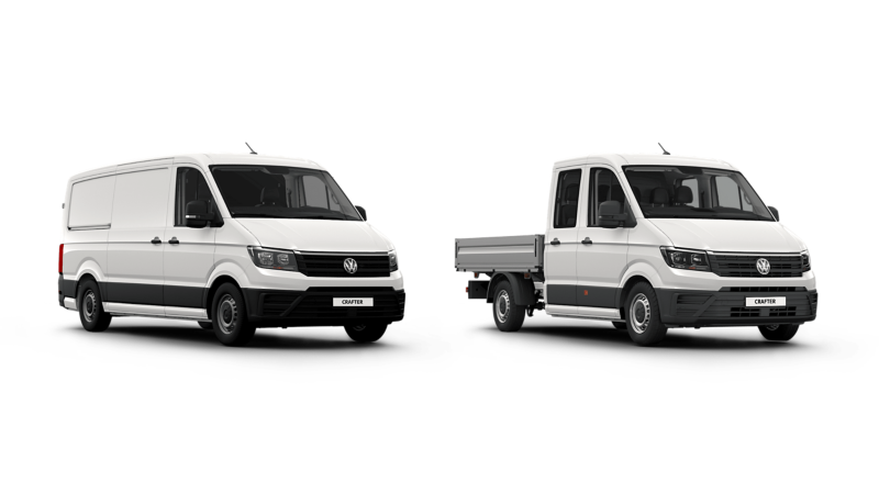 Volkswagen Crafter w wersji Furgon oraz Skrzyniowy.