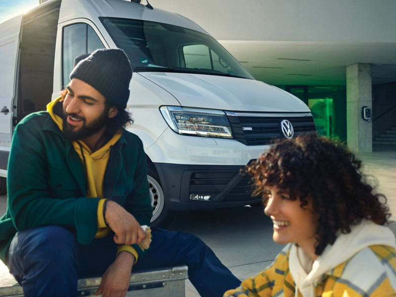 Cabina confortable de la camioneta Van de carga eléctrica e-Crafter