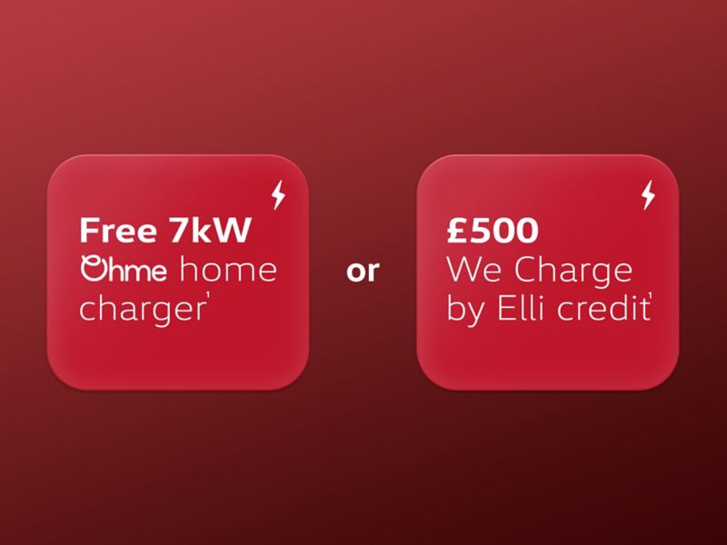 VW charger offers with Ohme home charger and Elli credit 