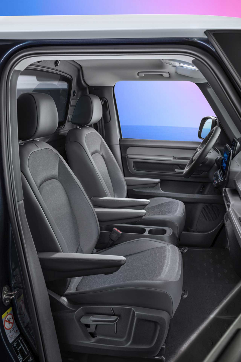 Interior de van eléctrica ID. Buzz, versión Cargo. 