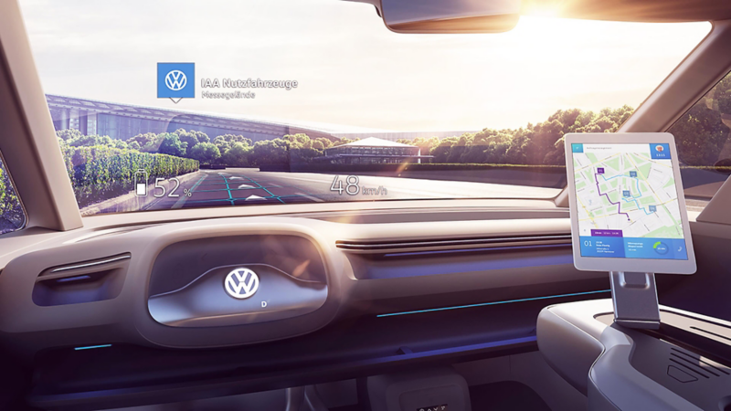 Digital förarmiljö i VW ID. konceptbil