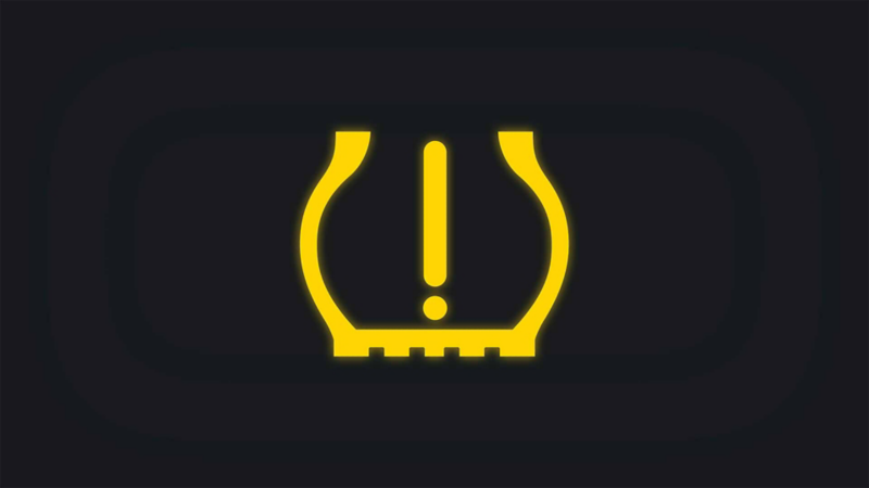 Icono de testigo de neumáticos integrado en el sistema de seguridad de Volkswagen ID.4