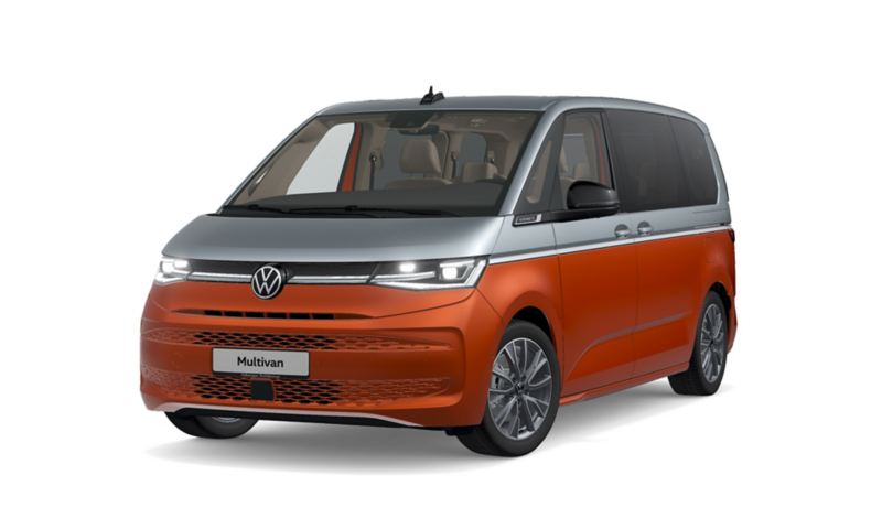 Der VW Multivan "Energetic" von schräg vorne.