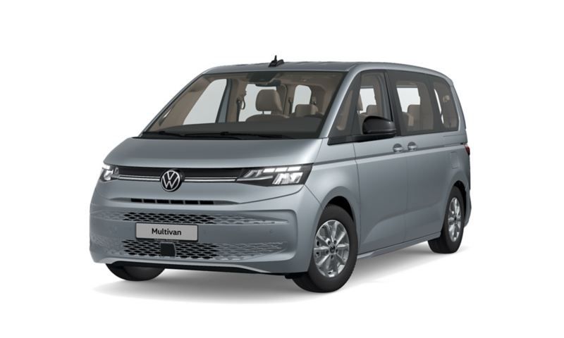 Der VW Multivan Life von schräg vorne.