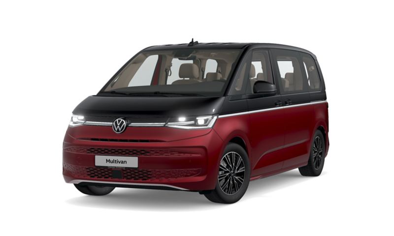 Der VW Multivan Style von schräg vorne.