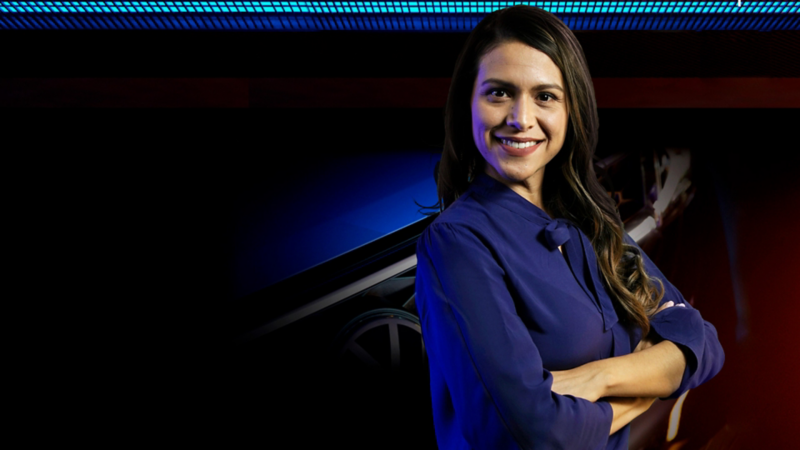 Imagen de presentadora de noticias Volkswagen en el canal de YouTube de la firma alemana.