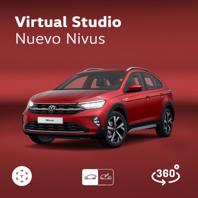 Nuevo Nivus 2022 en México. Versión Highline. SUV en color rojo.