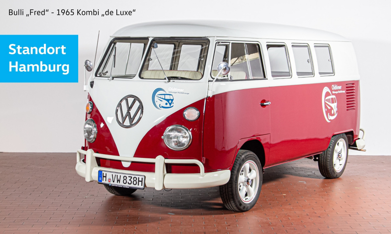 Fred - 1965 Kombi „de Luxe“ schräg von vorne.