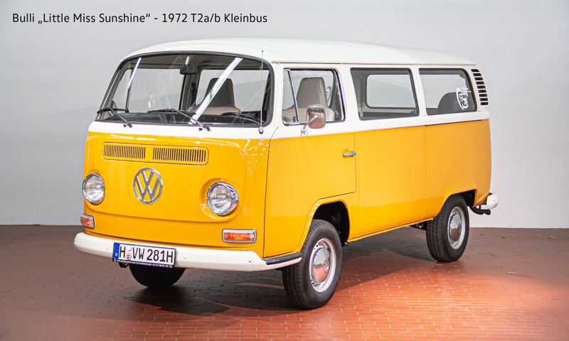 Little Miss Sunshine - 1972 T2a/b Kleinbus schräg von vorne.