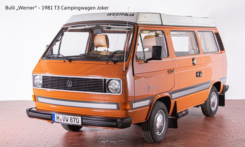 Werner - 1981 T3 Campingwagen Joker von vorne.
