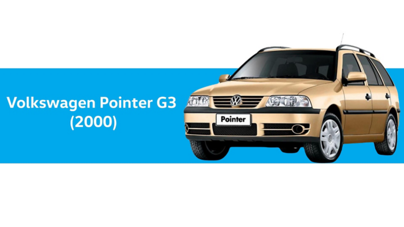 Volkswagen Pointer G3, año 2000 en color dorado