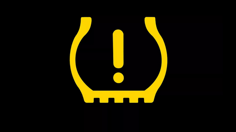 Icono de pérdida de presión de neumáticos, visible en Volkswagen Polo 2026. 