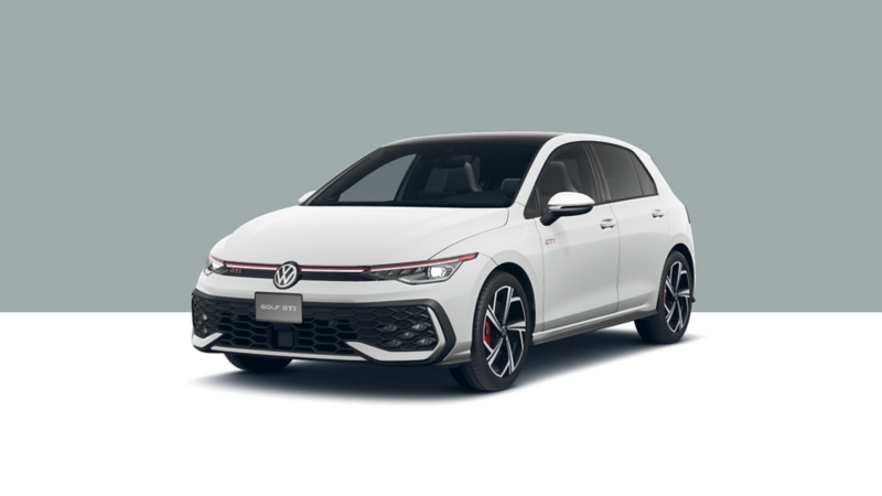 Golf GTI 2024. Auto deportivo de Volkswagen en color exterior rojo.