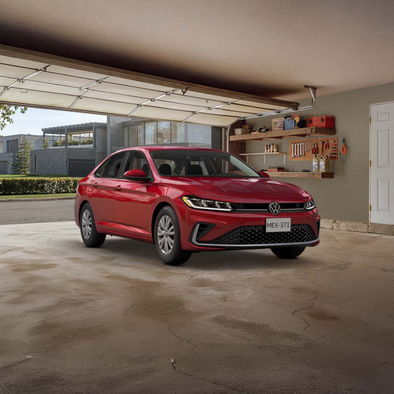 Sedán Volkswagen Jetta color rojo 