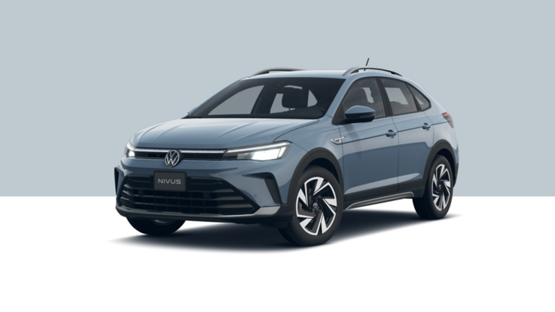 Nivus 2026. SUV de Volkswagen color azul titán