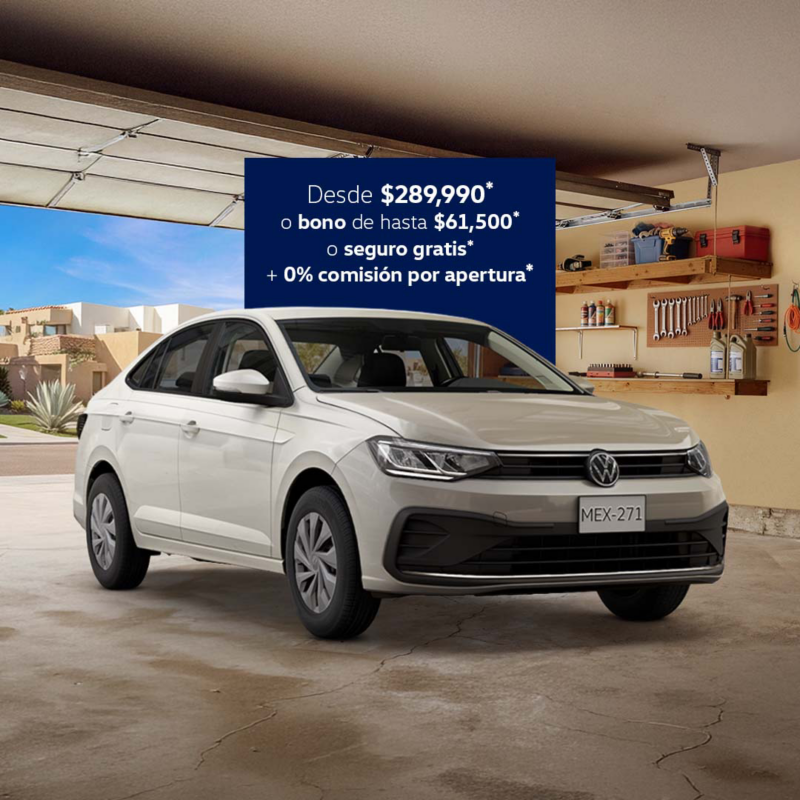 Sedán Volkswagen Virtus blanco