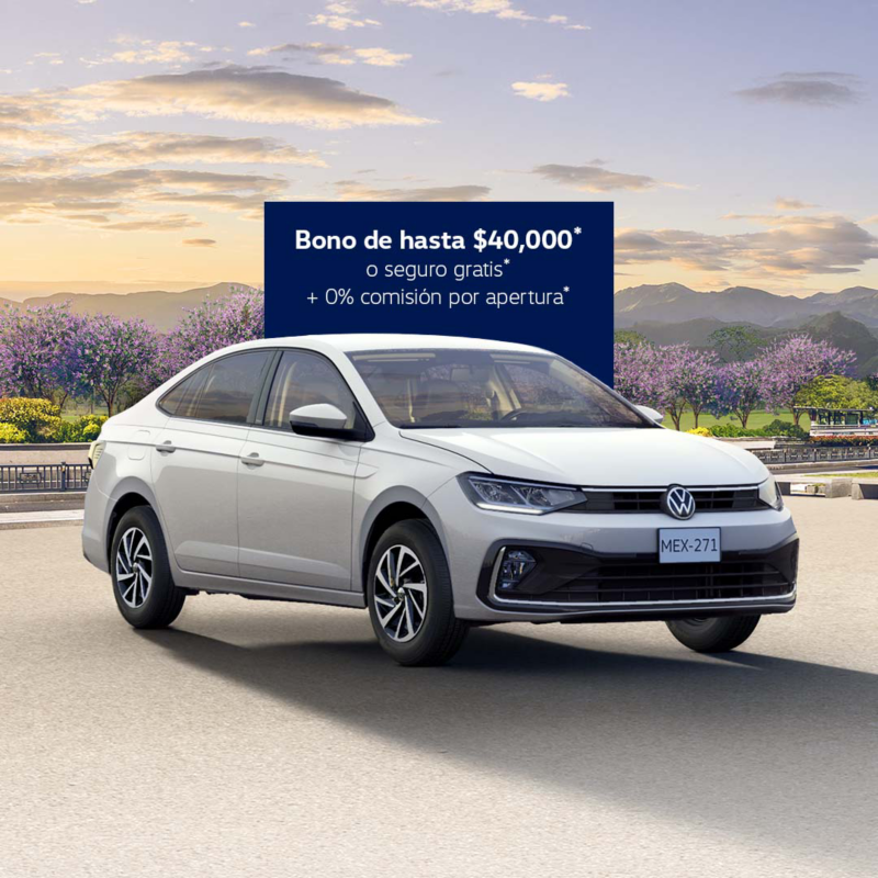 Sedán Volkswagen Virtus blanco