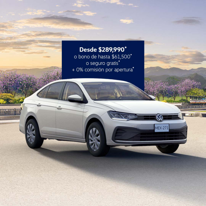 Sedán Volkswagen Virtus blanco