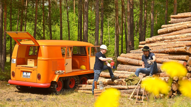 VW T1 Caterpillar Foxs tänkta målgrupp var bl a skogsbrukare, jägare och underhållsingenjörer av skidliftar i Alperna