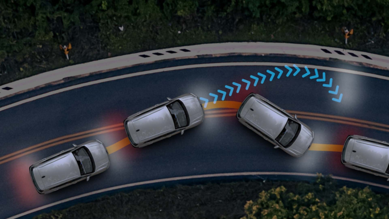 Render de Taigun 2025 con sistema electrónico de estabilidad.