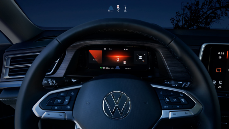 Interior de Volkswagen Teramont Trendline, edición 2024.