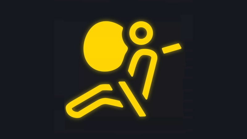 Icono de bolsas de aire integradas en el sistema de protección de Volkswagen Tera 2026.