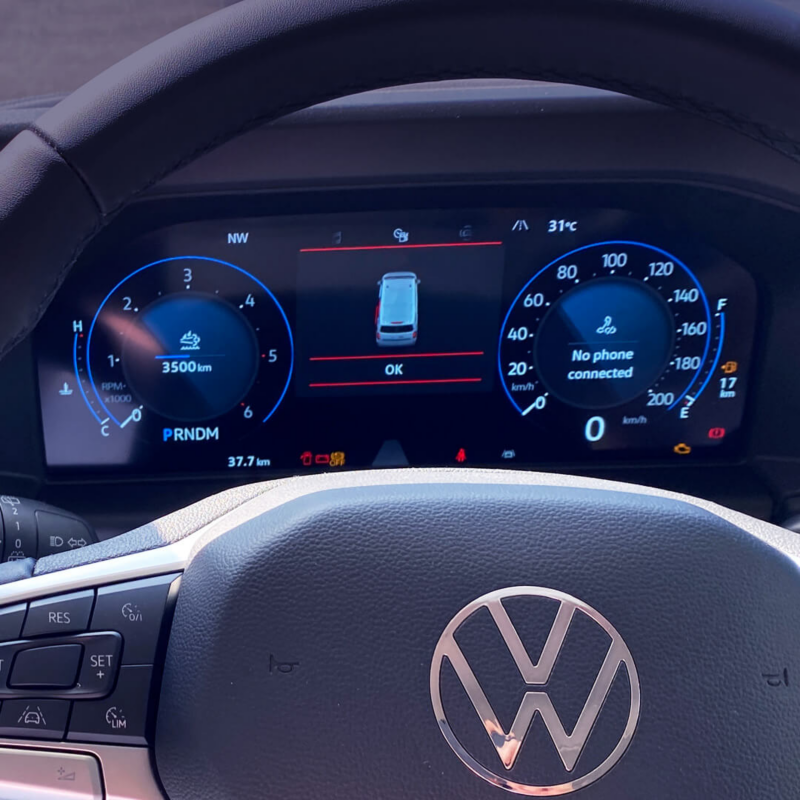 Asistente de aparcamiento del VW Transporter