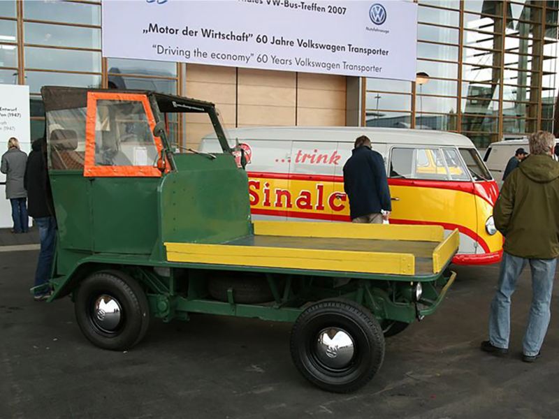 Plattenwagen, som gav Ben Pon idén om VW Transporter