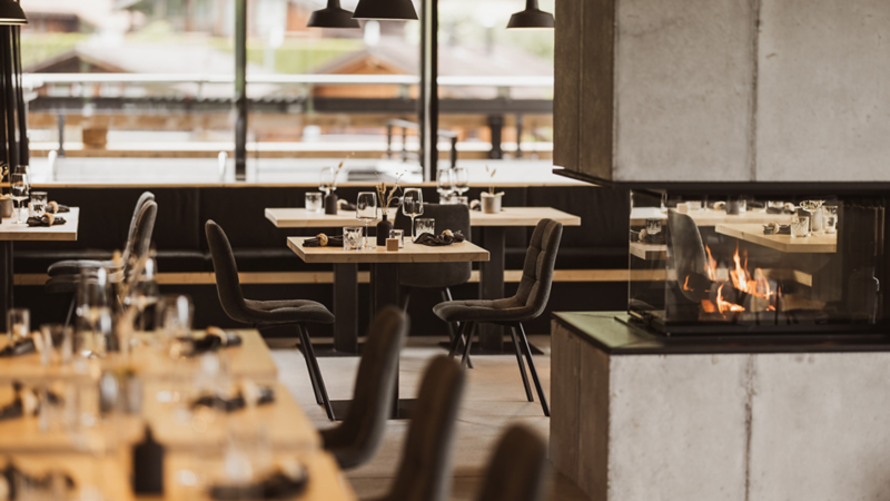 Das gemütliche à-la-Carte-Restaurant Alfred’s in der Trauffer Erlebniswelt.
