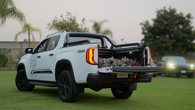 Caja de carga de VW Amarok utilizada para transporte de mercancias en negocios