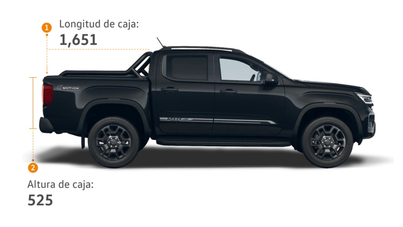Atura zona de carga Amarok Dark Label