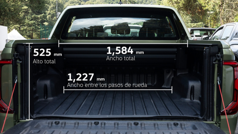 Conoce las medidas exactas de la caja de carga de Amarok