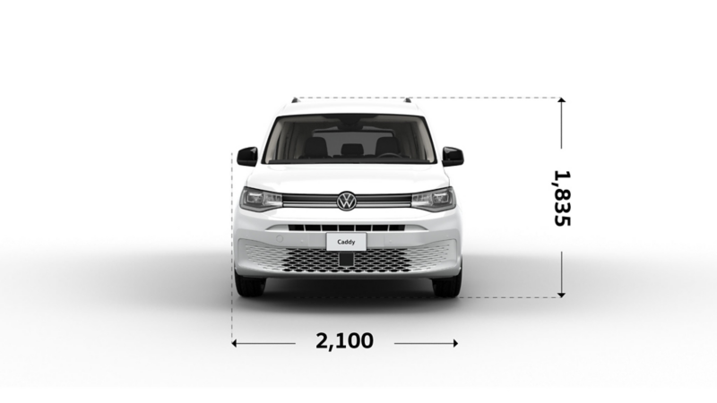 Caddy Pasajeros tiene un diseño amplio para toda la familia 