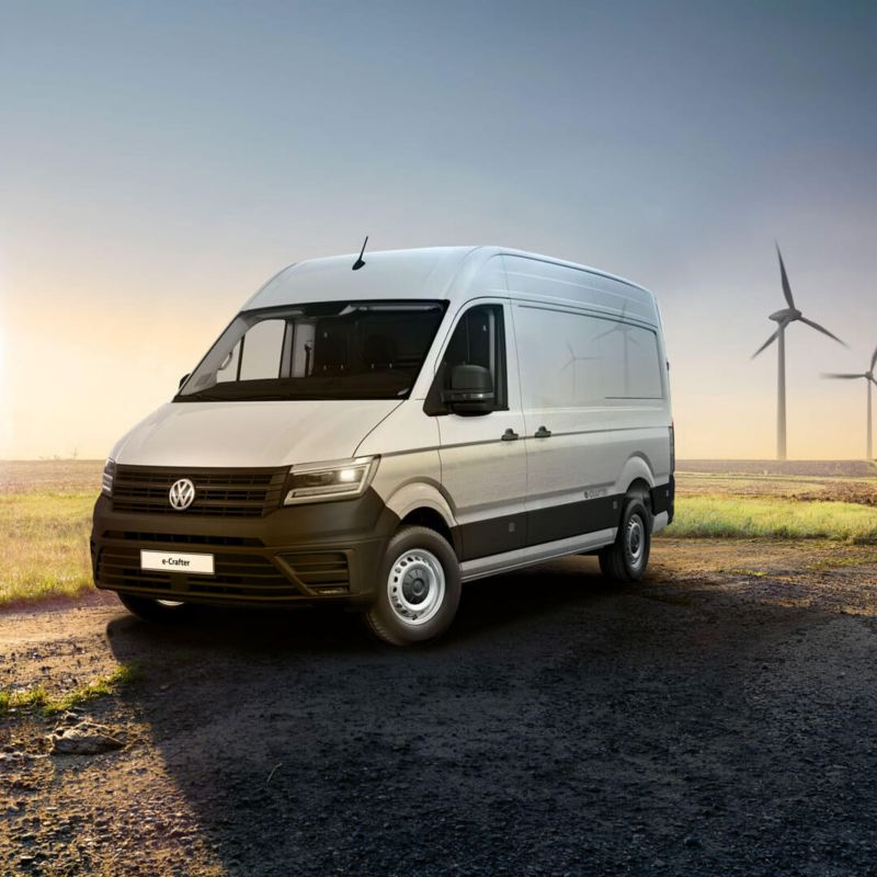 Vehículo eléctrico Volkswagen eCrafter ideal para empresas de servicios y mantenimiento