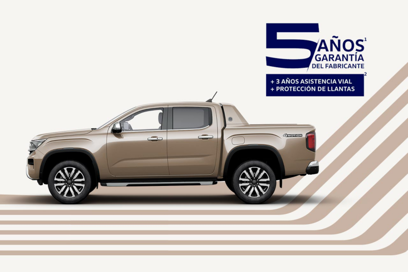 Garantía de fábrica para camioneta tipo pickup Amarok VW 2025