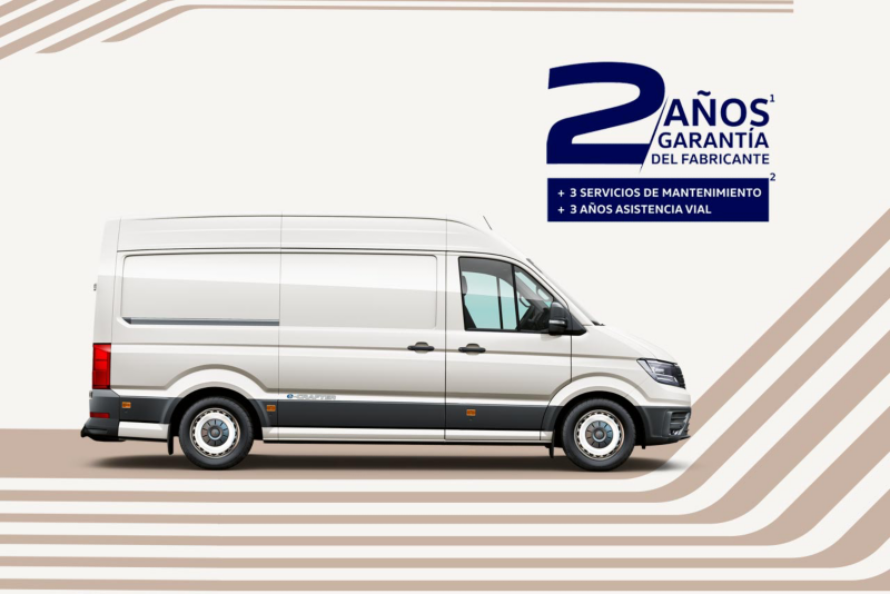 Garantía de fábrica para auto eléctrico VW e-Crafter 2024